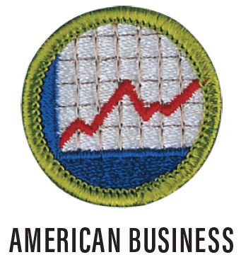 Image of a Aviation merit badge. The badge is blue with a green border with a chart in the middle.