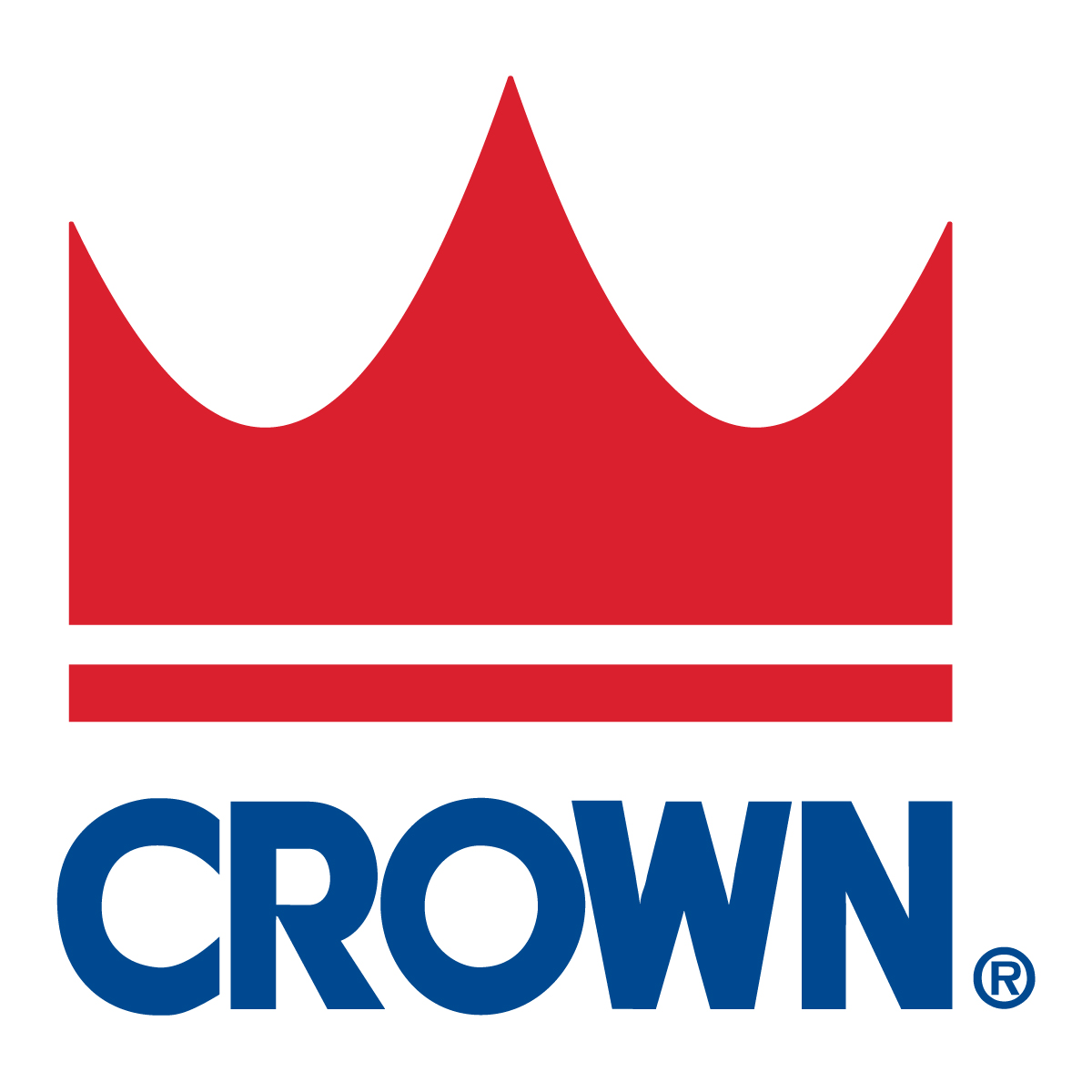 Business logo with a red crown and Crown in blue text beneath the crown
